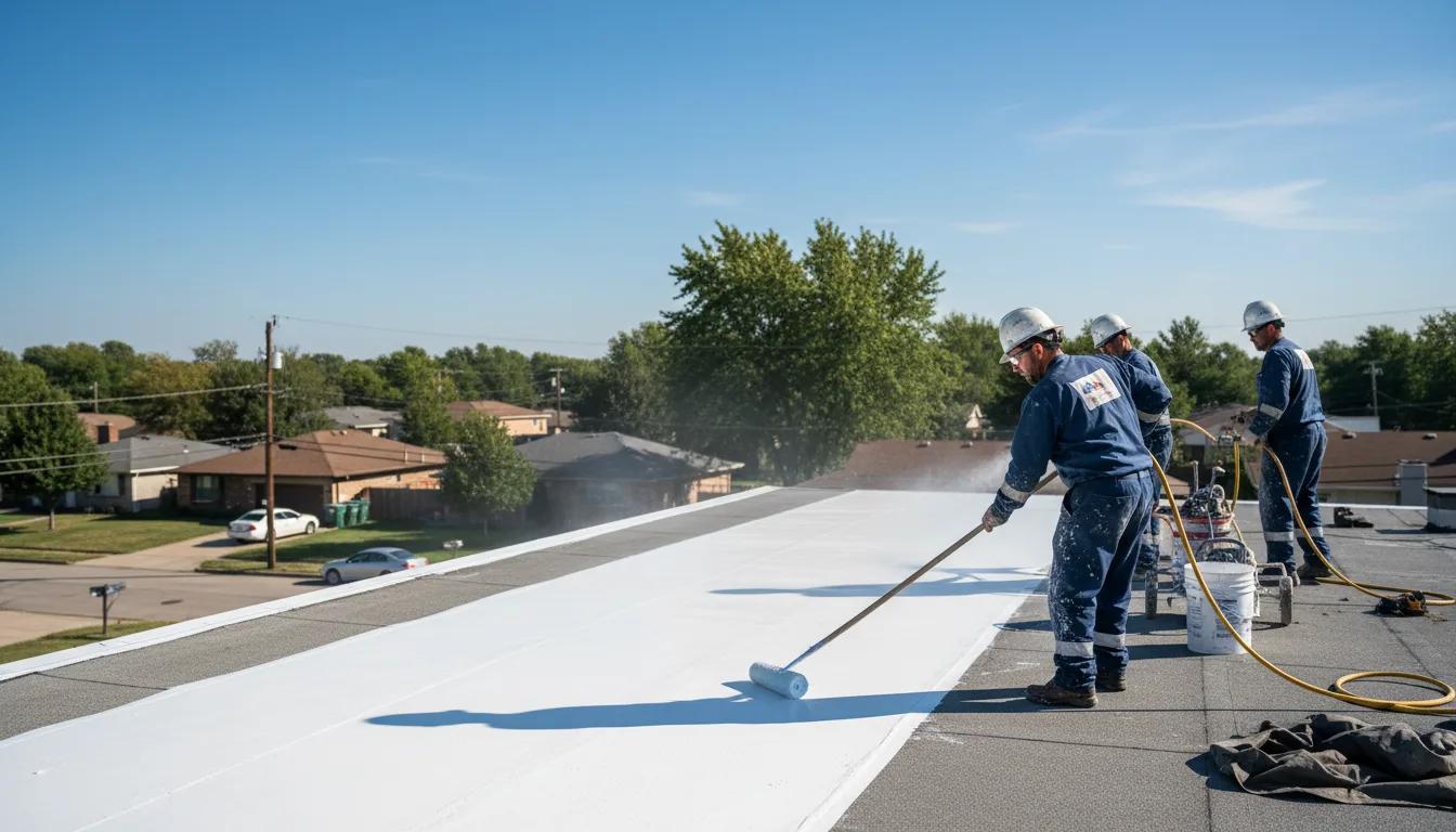 Commercial roof coating in Gasburg, VA near me